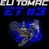 Eli Tomac Baby Blankets, Eli Tomac 3, ET3 2022, Motorcycle Racer Baby Blankets