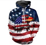 Us American Flag Hoodies for Men Women Cool Sweatshirts Pullover Hoodie with Designs