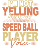 Speedball player slogan sport hobby