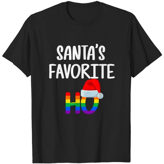 Santa's Favorite Ho Christmas Pride LGBT T-Shirt