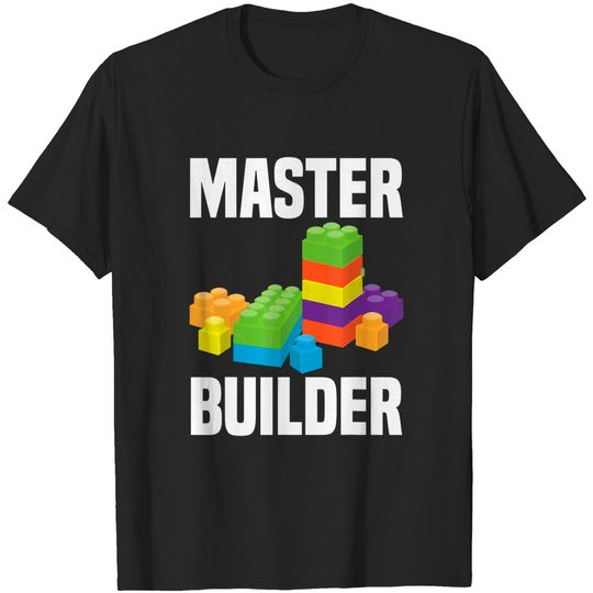 Lego T-shirt Cool Master Builder Funny Building Blocks