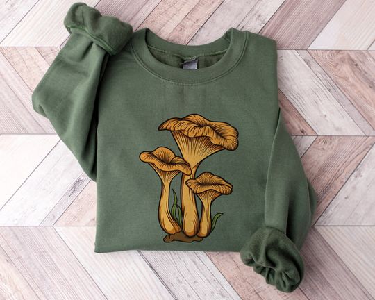 Magic Mushroom Sweatshirt, Cute Goblincore Crewneck, Vintage Mushroom Outfits, Botanical Sweater, Fungus Sweatshirt