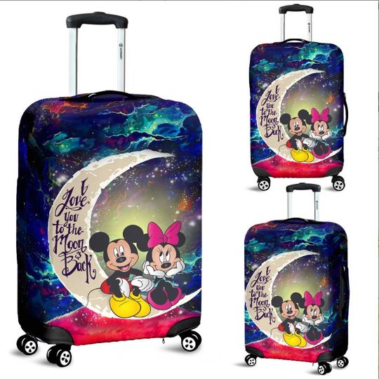 Mickey 3D All Over Print Luggage Cover, Mickey Travel Luggage, Mickey Lovers Gift