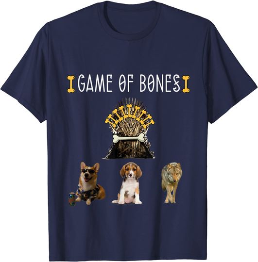 Game Of Bones T-Shirt Cute Dog Wolf Beagle Cool Novelty