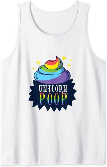Rainbow Poop Tank Top Cupcake