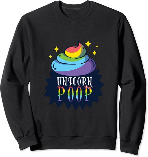 Rainbow Poop Sweatshirt Cupcake