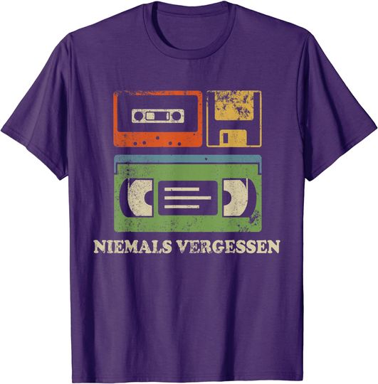 90s T-Shirt Never Forget Audio Cassettes