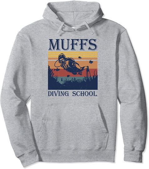 Muffs Diving Hoodie Vintage School Costume Diver Pullover