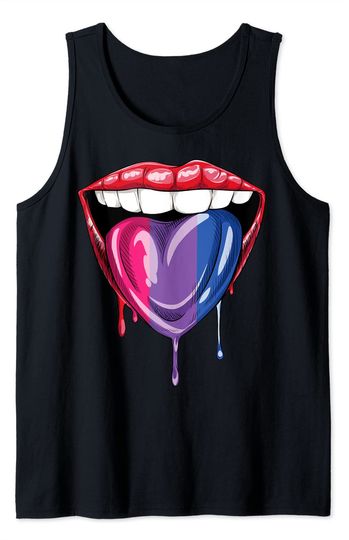 Rainbow Lips Tank Top