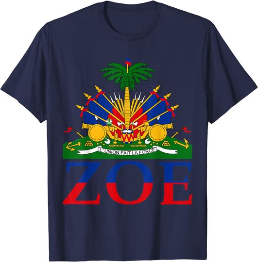 Zoe Cute Haiti Honored Flag Day T-shirt