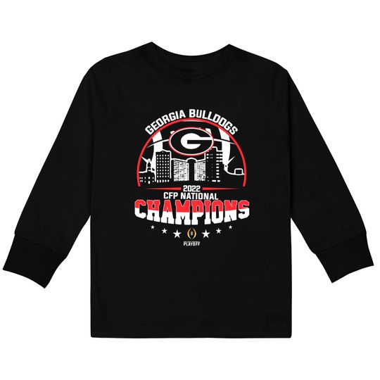 Georgia Bulldogs National Champions Kids Long Sleeve T-Shirts, Georgia Bulldogs Wins 2022 National Championship Shirt
