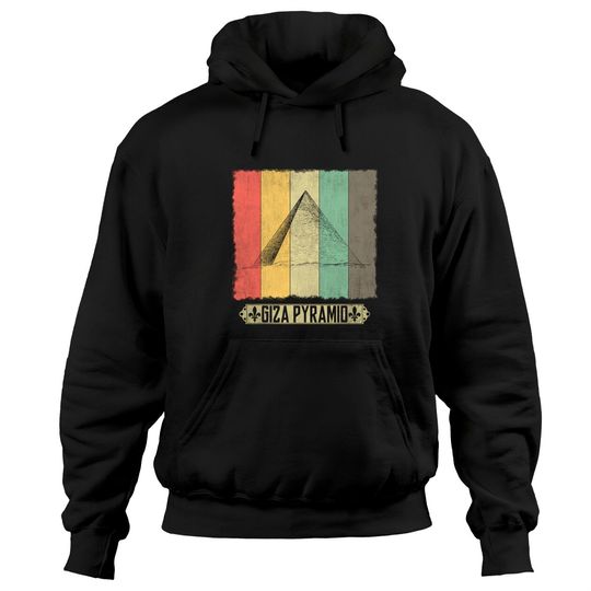 Giza Pyramids Ancient Egyptian Architecture Hoodie