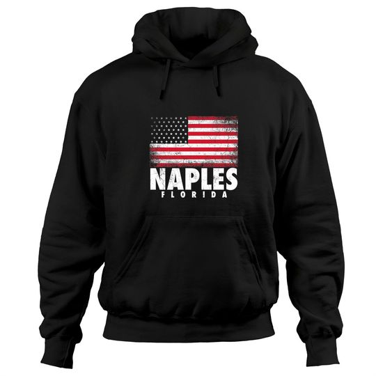 Naples Florida American Flag Hoodie