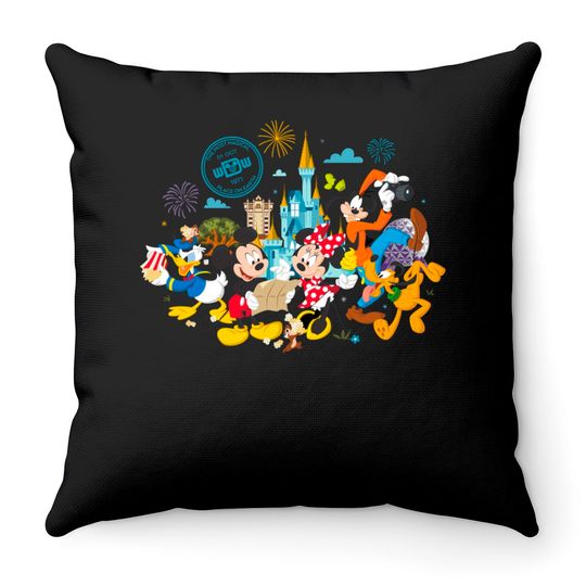 Mickey and Friends at Walt Disney World Premium Throw Pillows