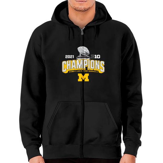 Michigan-Football-Big-Ten-Champions-2021 Zip Hoodies