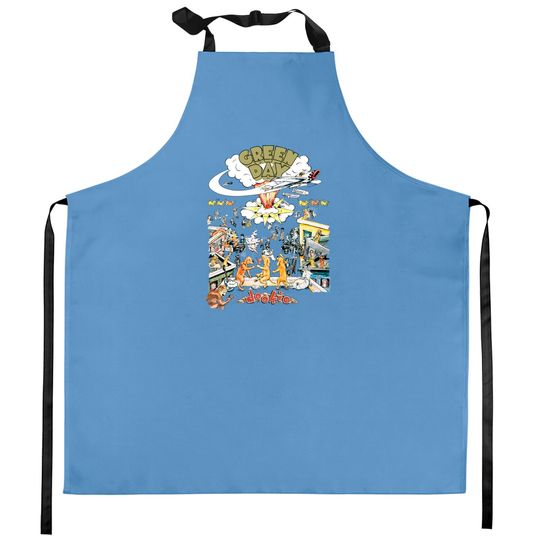 Green Day Dookie Scene Kitchen Aprons