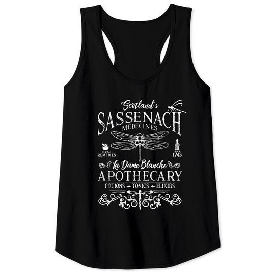 Outlander Apothecary Dragonfly Scottish Gift Tank Top