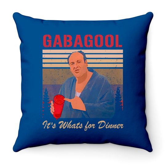 Gabagool Tony Sopranos It's Whats for Dinner Unisex Women Men Throw Pillows