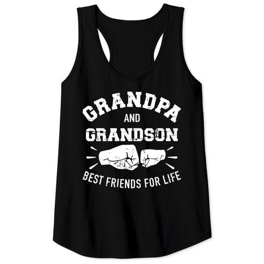 Grandpa And Grandson Best Friends For Life Men's Tank Top