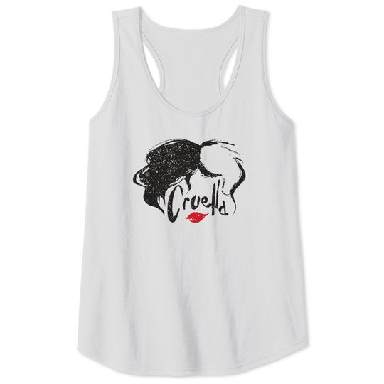 Cruella Hair & Lips Logo Tank Top