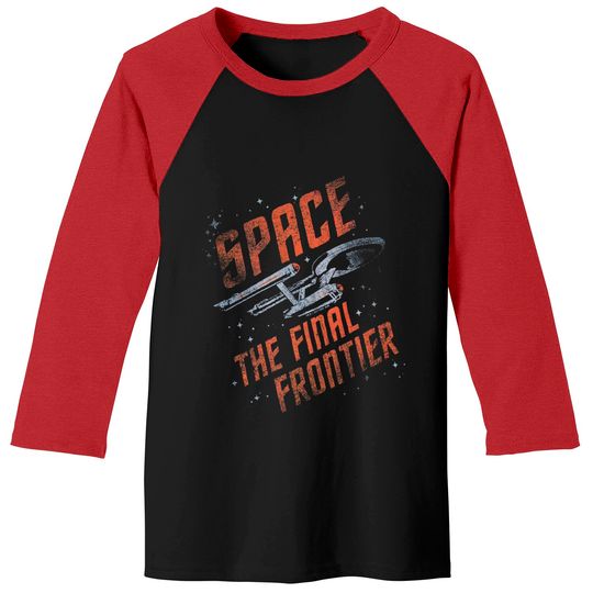 Popfunk Classic Star Trek Space The Final Frontier Baseball Tees & Stickers