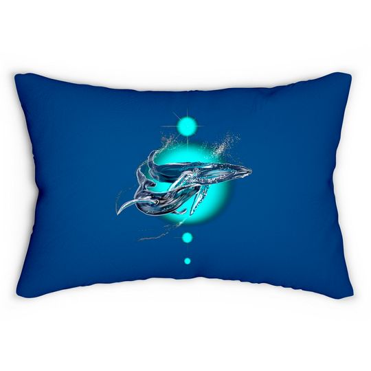 COSMIC WHALES - Whales - Lumbar Pillows