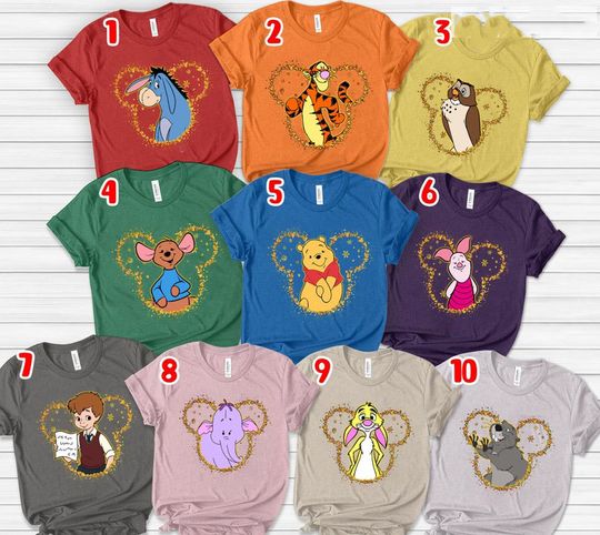 Winnie The Pooh Shirt, Disney Group Shirt, Disney Best Friend Shirt, Family Tshirt