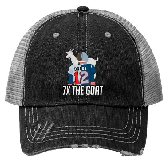 7X The Goat ( Tom Brady ) Trucker Hats