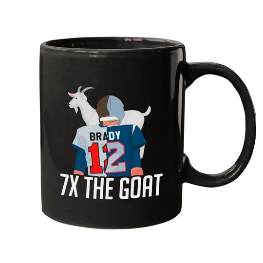 7X The Goat ( Tom Brady ) Mugs