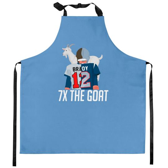 7X The Goat ( Tom Brady ) Kitchen Aprons