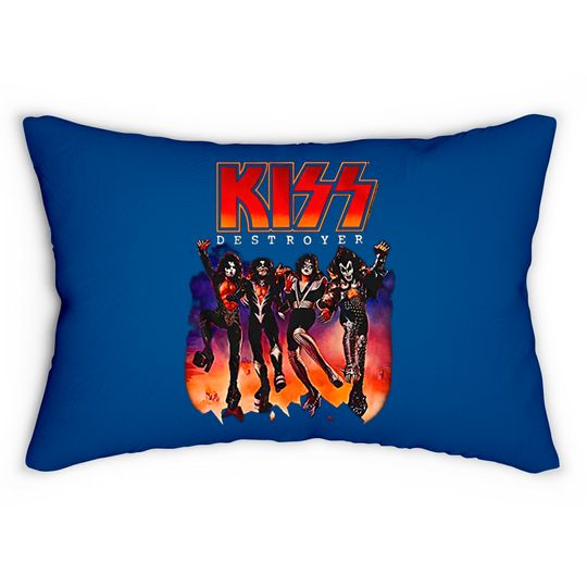 Kiss Rock Band Destroyer Album Cover Lumbar Pillows