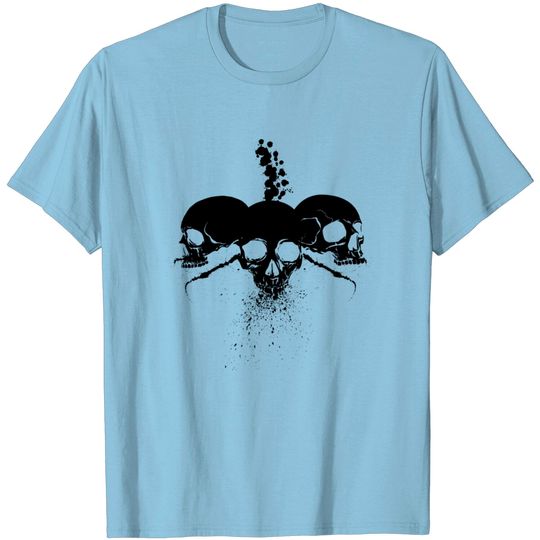 Spatter Skulls T Shirt