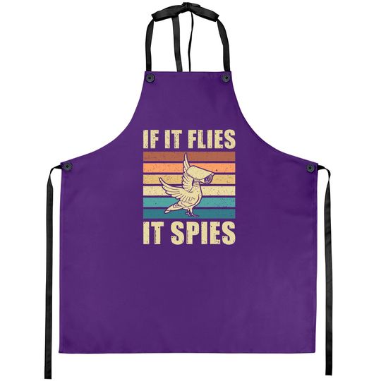 Conspiracy Theory Birds Aren’t Real, If It Flies It Spies Aprons