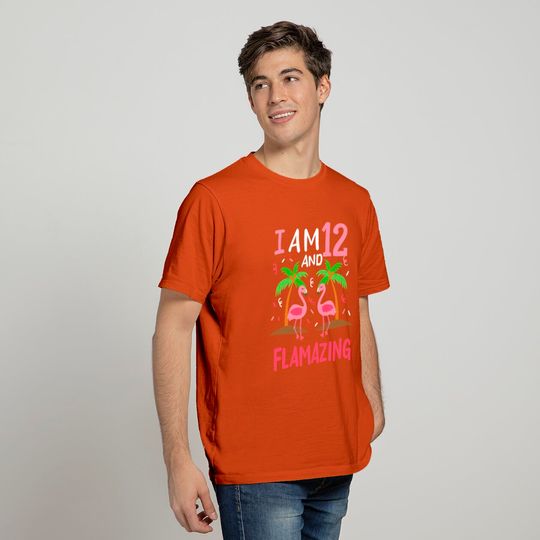 12th Birthday Flamingo T Shirt