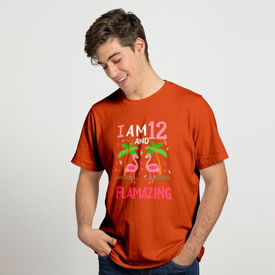 12th Birthday Flamingo T Shirt