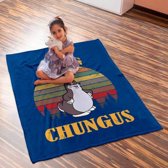 Big Chungus Vintage Best Baby Blanket