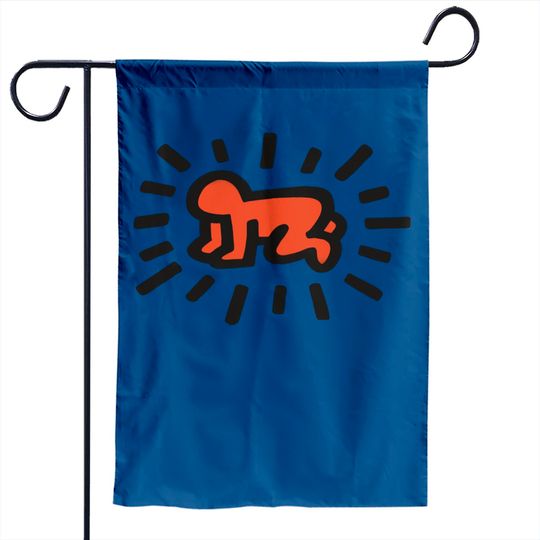 Keith Haring Garden Flag Radiant Baby Icon, 1990 Street Art