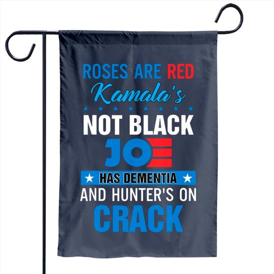 Biden Roses Are Red Kamalas Not Black Joe Garden Flag
