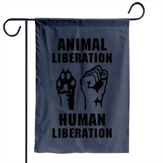 Animal Liberation Human Liberation Garden Flag