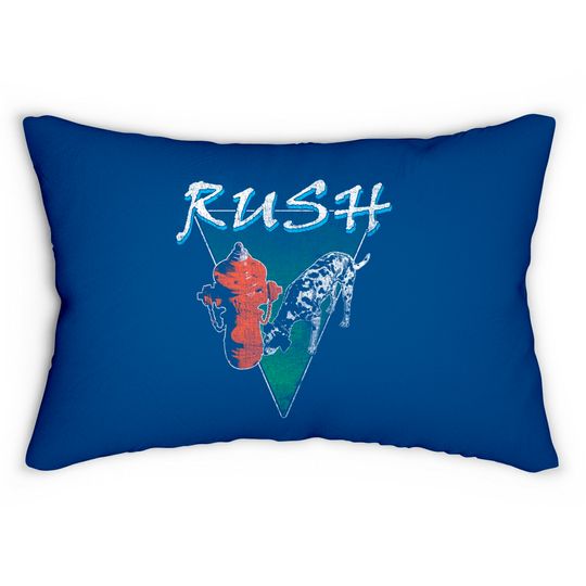 Rush Signals 1983 European Tour w/ Dates Lumbar Pillows