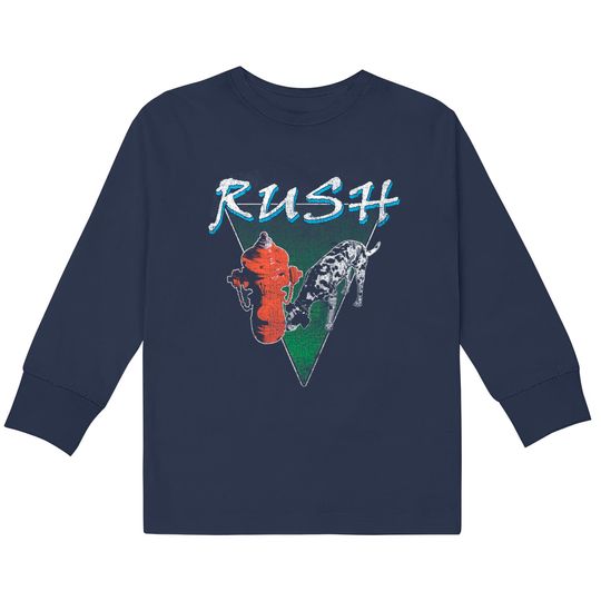Rush Signals 1983 European Tour w/ Dates  Kids Long Sleeve T-Shirts
