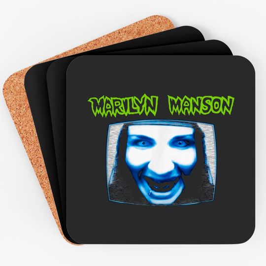 Marilyn Manson TV with Logo Coasters