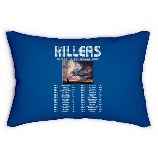 The Killers Imploding The Mirage Tour 2022 Lumbar Pillows