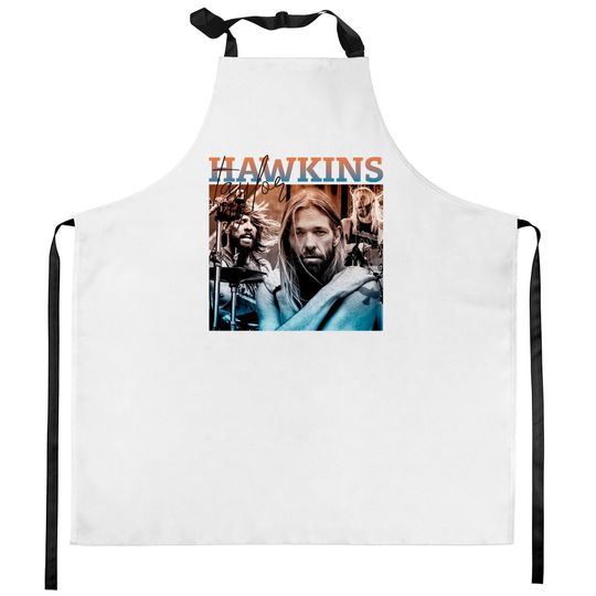 Taylor Hawkins Kitchen Aprons, Foo Fighters Kitchen Aprons,