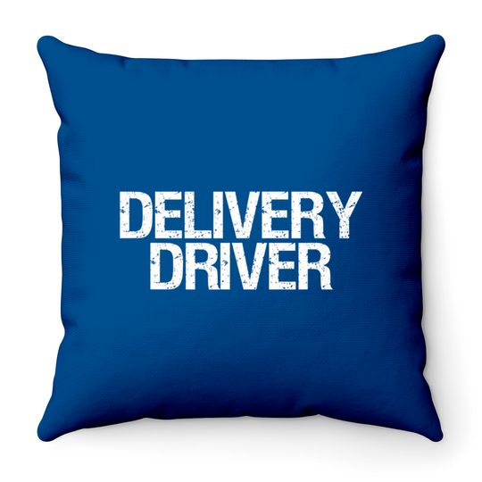 Tops Driver Throw Pillows Delivery Driver