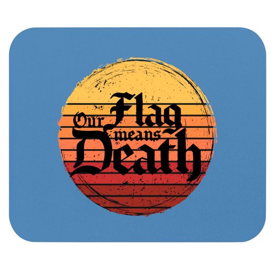Our Flag Means Death on retro sunset Essential Mouse Pads