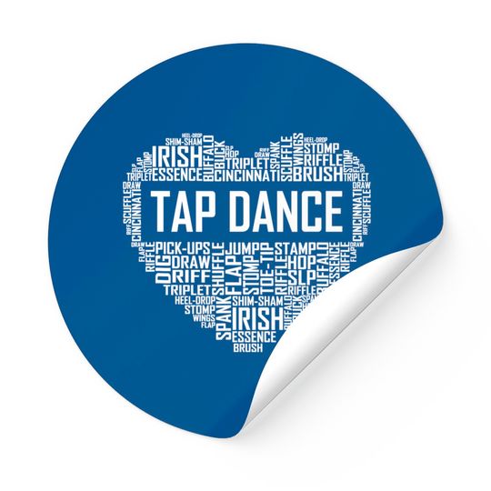 Tap Dance Heart Lover Gift Tap Dancer Sticker