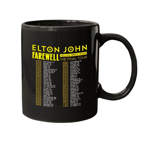 Elton John Farewell Tour 2022 Mugs