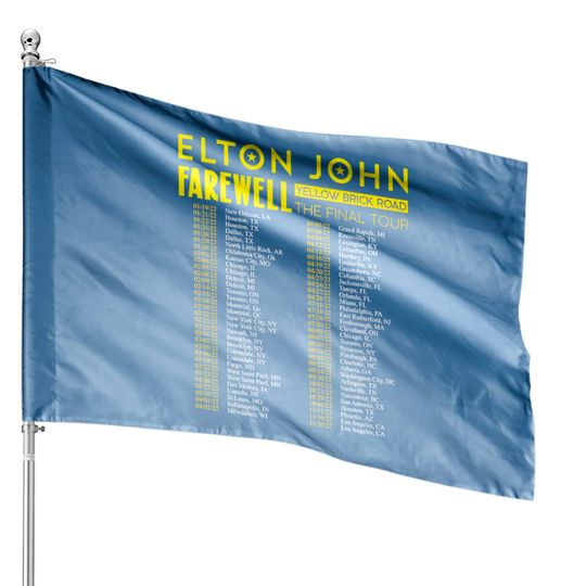 Elton John Farewell Tour 2022 House Flags