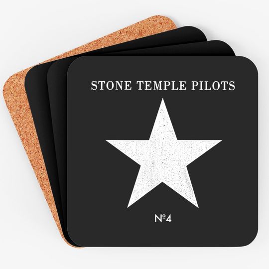 Stone Temple Pilots Rock Band Number 4 Album Cover Adult Short Sleeve Coasters